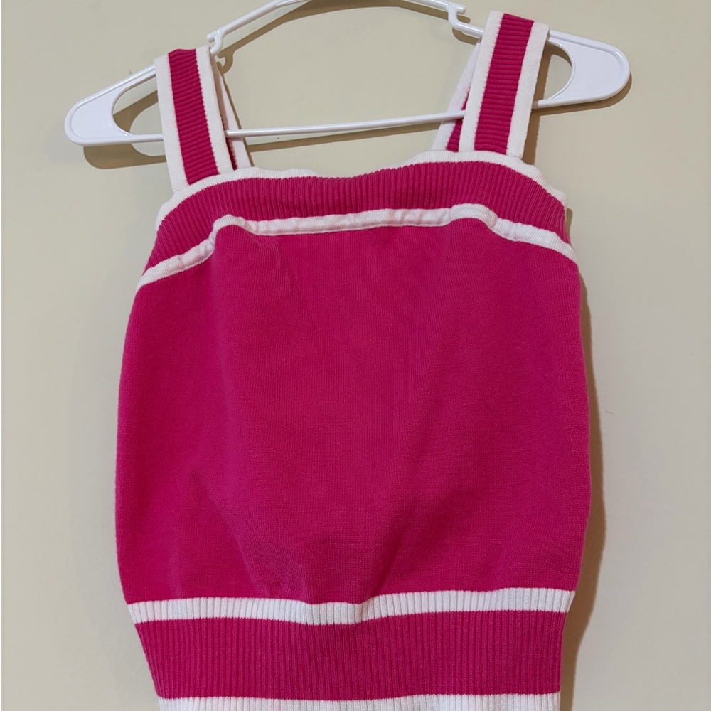 Fuchsia Ribbed Crop Tank Top  Bundle - Picture 6 of 9
